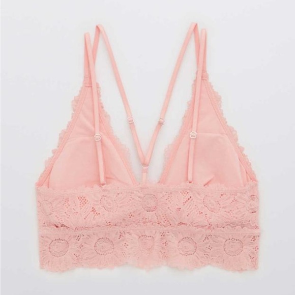 Aerie ANYTIME Sunflower Lace Padded Plunge Bralette - Picture 4 of 13